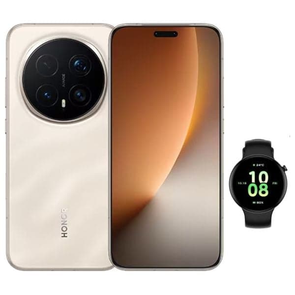 هونر ماجيك 8 برو 5 جي - 6.71 انج 120 هرتز OLED - سنابدراغون 8 اليت جيل 5 - بحجم بطارية 7100 مللي امبير بسرعة شحن 100 واط + ساعة هونر فيت اكتيف